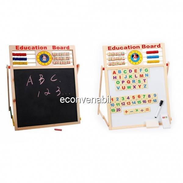 Tabla Magnetica Dubla Educativa Pentru Copii 46x38cm S foto mare Tabla Magnetica Dubla Educativa Pentru Copii 46x38cm S foto mare