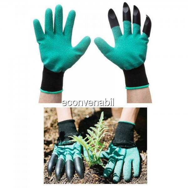 Manusi pentru Gradinarit cu Gheare Garden Genie Gloves foto mare Manusi pentru Gradinarit cu Gheare Garden Genie Gloves foto mare