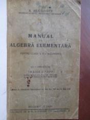 Manual de algebra elementara pentru clasa a IV-a secundara foto