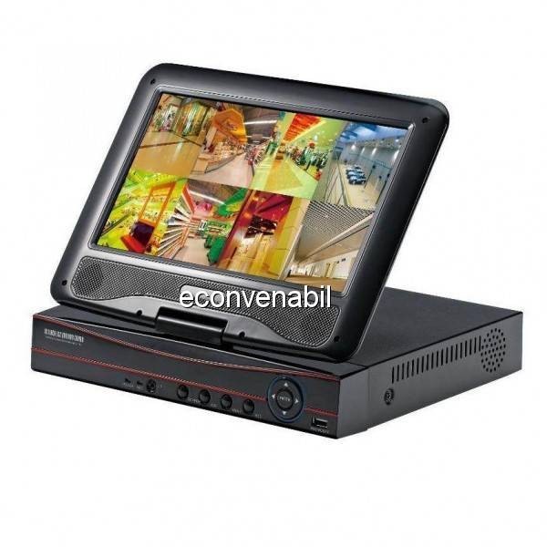 DVR 8 Canale CCTV cu LAN si Monitor LCD 10 Inch pentru 8 Camere Video foto mare DVR 8 Canale CCTV cu LAN si Monitor LCD 10 Inch pentru 8 Camere Video foto mare