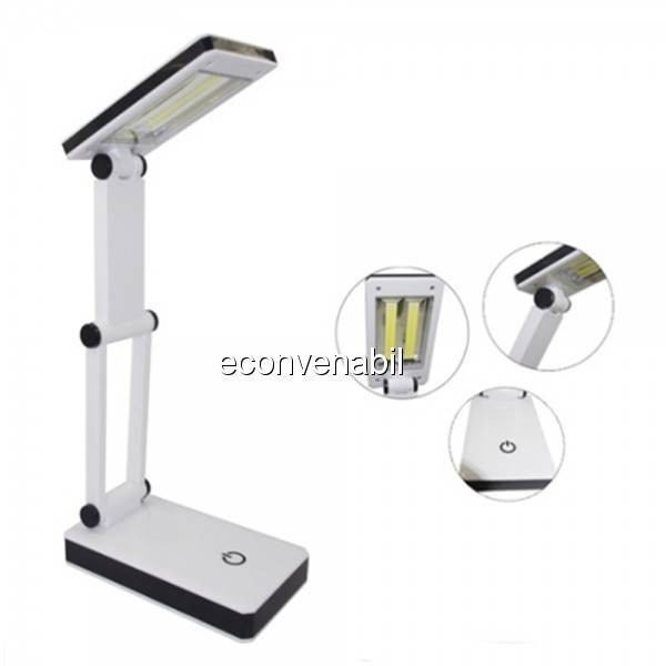 Lampa de birou pliabila 2x3W COB LED Alimentare USB Baterii HGBL018 foto mare Lampa de birou pliabila 2x3W COB LED Alimentare USB Baterii HGBL018 foto mare