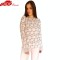 Pijama Dama Maneca/Pantalon Lung, Bumbac Interlock, Model Joy Of Love, Cod 1053
