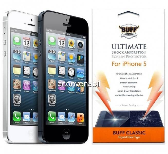 Folie Protectie Antisoc Ecran Apple iPhone 5 5S 5C Buff foto mare Folie Protectie Antisoc Ecran Apple iPhone 5 5S 5C Buff foto mare