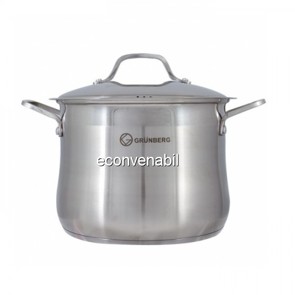 Oala Inox cu Capac 16.5 Litri Grunberg GR3130 foto mare Oala Inox cu Capac 16.5 Litri Grunberg GR3130 foto mare