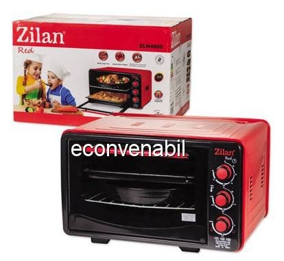 Cuptor Electric Zilan ZLN4900 RED 32L foto mare Cuptor Electric Zilan ZLN4900 RED 32L foto mare