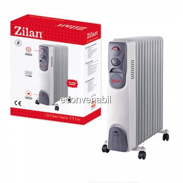Calorifer Electric Ulei cu Ventilator 11 Elementi Zilan ZLN6805 2500W foto mare Calorifer Electric Ulei cu Ventilator 11 Elementi Zilan ZLN6805 2500W foto mare