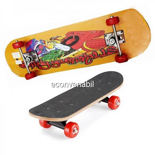 Skateboard cu roti din silicon 80cm foto mare Skateboard cu roti din silicon 80cm foto mare