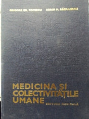 Medicina Si Colectivitatile Umane - G.g. Popescu S.m. Radulescu ,400154 foto