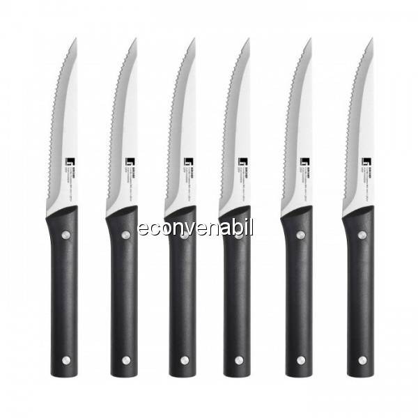 Set 6 cutite pentru friputra din otel inoxidabil Bergner BG8901MM foto mare Set 6 cutite pentru friputra din otel inoxidabil Bergner BG8901MM foto mare
