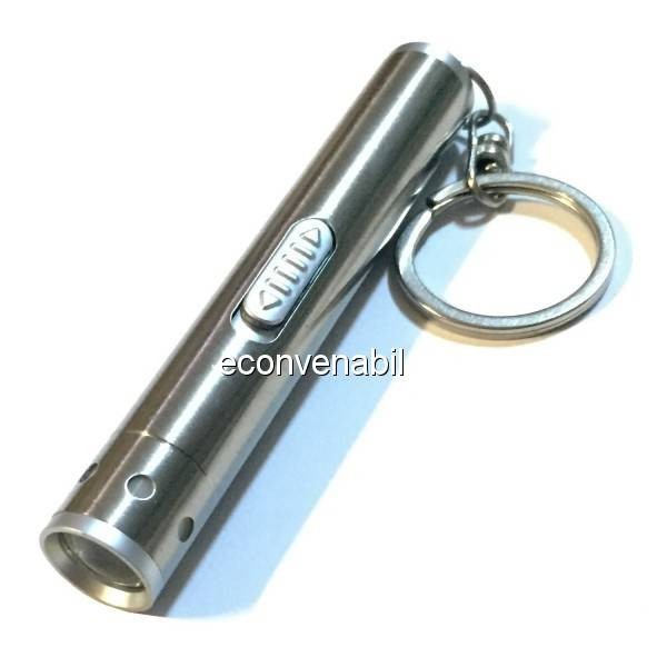 Lanterna Breloc cu LED Lumina Alba si Laser Rosu 7cm foto mare Lanterna Breloc cu LED Lumina Alba si Laser Rosu 7cm foto mare
