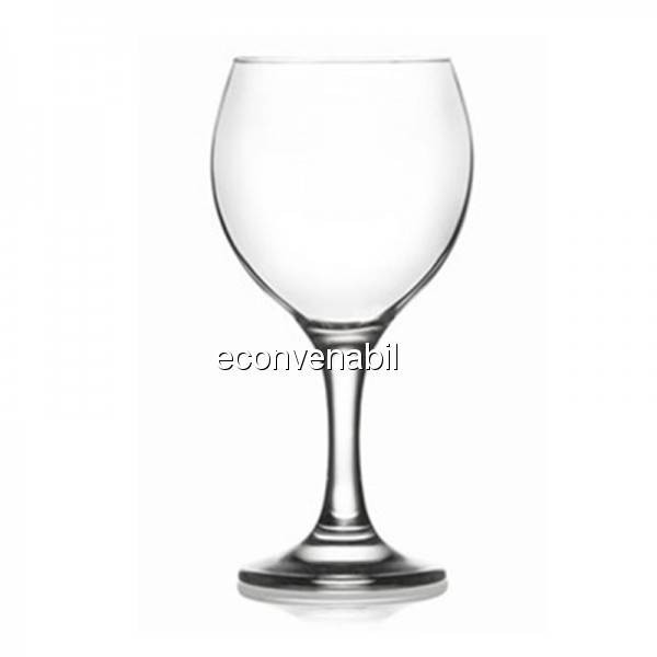 Set 24 Pahare Sticla cu picior apa MISKET 552 260ml foto mare Set 24 Pahare Sticla cu picior apa MISKET 552 260ml foto mare