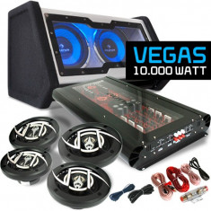 Set auto Hifi &amp;quot;Vegas&amp;quot; 4.1 10 000W Subwoofere- amplificator foto