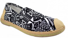 Espadrile barbatesti negre aztec III foto