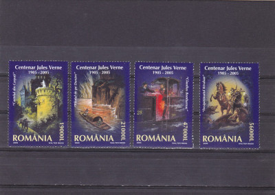 JULES VERNE SERIE COMPLETA, 2005,MNH, ROMANIA. foto