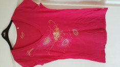 Tricou Dama Guess/Roz Fuchsia/ Marime L/Produs Nou foto