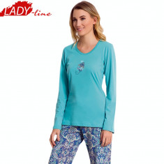 Pijama Dama Maneca/Pantalon Lung, Vienetta Secret, Model Glamour, Cod 934 foto