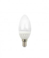 Bec ART LED Candle bulb milk 4.5W E14 2900K cald Alb foto