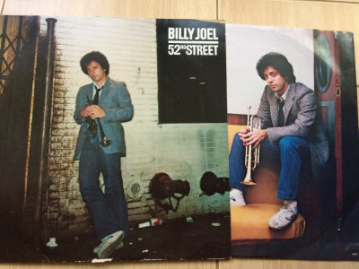 Billy Joel 52nd Street 1978 album disc vinyl lp muzica pop jazz rock insert VG+ foto