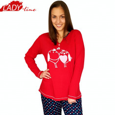 Pijama Dama Maneca/Pantalon Lung, Model In Love, Brand Baki COllection, Cod 966 foto