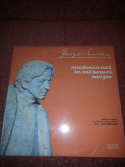 George Enescu-Simfonia 1 mi bemol major-Electrecord ECE 01037 vinil foto