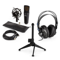 AUNA MIC-920B, set de microfon usb V1, microfon condensator, ca?ti, suport de masa foto