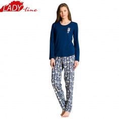 Pijama Dama Din Bumbac INterlock, Vienetta Secret, Model Seek Peace, Cod 596 foto