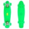 Penny Board, 56 cm, roti silicon cu lumini, verde