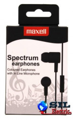 Casca in ureche 3.5mm negru Spectrum Maxell foto