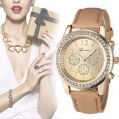 Ceas Dama Geneva, 2017 Pearl Beauty, Luxury Wrist Clock foto