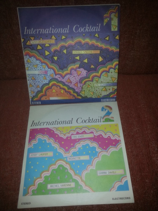 2 LP International Cocktail 1+2 Electrecord 1985 EDE 02861 02862 vinil vinyl