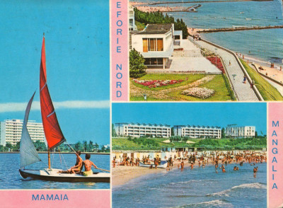 CPI (B8866) CARTE POSTALA - LITORALUL: MAMAIA, EFORIE SUD, MANGALIA foto