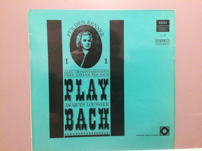 J.LOUSSIER play BACH - Jazz Improvisation (1971/DECCA REC/RFG) - VINIL/Analog/NM