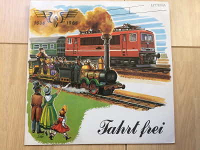 Fahrt Frei 1835-1985 disc vinyl lp istoria cailor ferate germane sunete + muzica foto