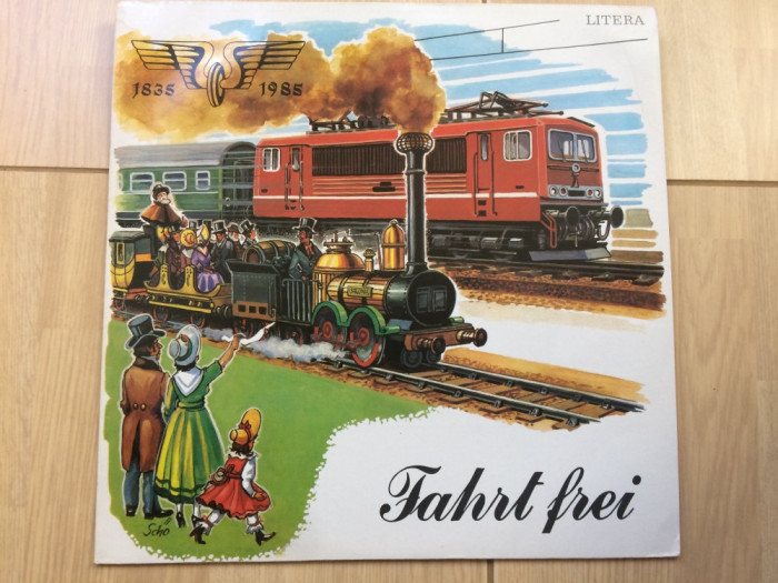 Fahrt Frei 1835-1985 disc vinyl lp istoria cailor ferate germane sunete + muzica