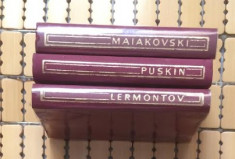 Maiakovski * Puskin * Lermontov * VERSURI 3 volume veline foto