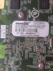 Vand Placa Video Inno3D GeForce 9300GS 512Mb, PCI-E Pret 90 Lei foto