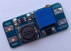 MT3608, DC-DC converter step-up, IN:2.0-24V, OUT:2.1-28V, (2A max) foto