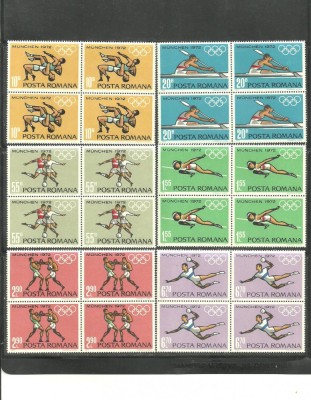 Romania 1972 - PREOLIMPIADA MUNCHEN, blocuri MNH, F113 foto