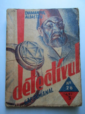 Carte veche, 1935: Seria- Detectivul saptamanal Nr.26 &amp;quot; Diamantul albastru &amp;quot; foto