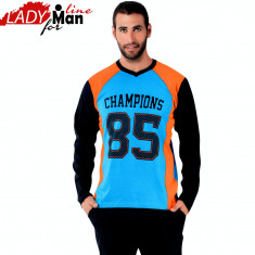 Pijama Barbati Maneca/Pantalon Lung, Model Champions 85, Brand Donex, Cod 1033 foto