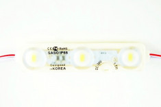 Modul 3SMD 1.5W 5730 12V waterproof IP68 AL-170817-20 foto