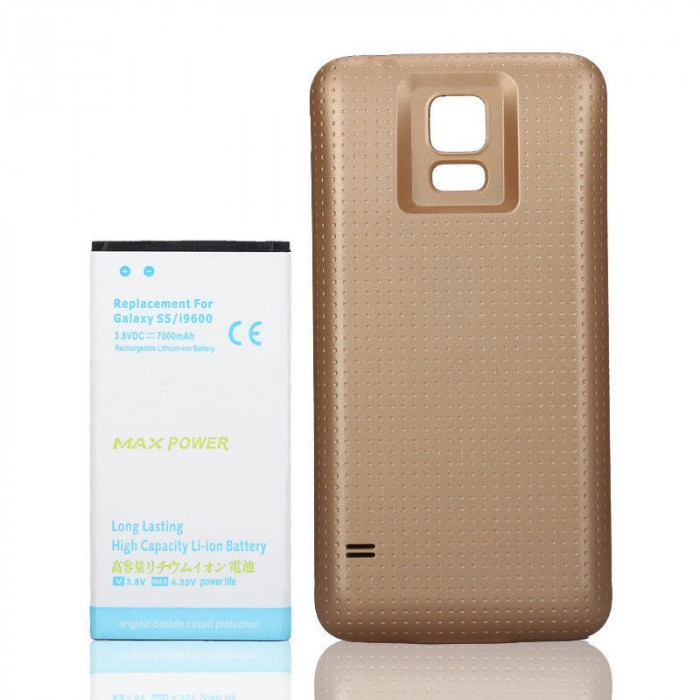 Baterie extinsa 7000 mAh pentru Samsung Galaxy S5 i9600 capac special