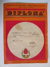 Diploma Pionieri C.S.Cutezatorii foto