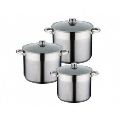 Set oale inox cu capac din sticla Peterhof PH-15200 foto