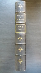 VICTOR COUSIN - OEUVRES DE PLATON - TOME VII foto