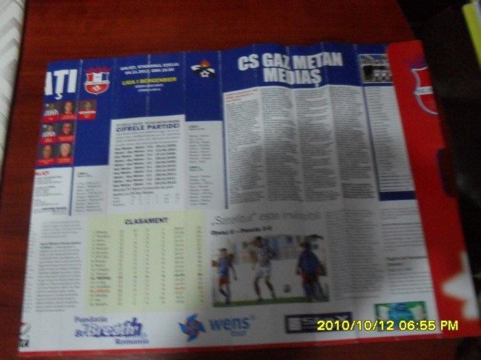 program Otelul Galati - Gaz M. Medias