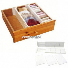 Separator Extensibil Organizator Sertare The Expandable Drawer Dividers foto