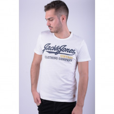 Tricou Bumbac Jack&amp;amp;Jones Vintage Port Slim Fit Alb foto