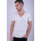 Tricou Bumbac Jack&amp;Jones Originals Wolf V-neck Regular Fit Alb