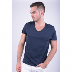 Tricou Bumbac Selected Merce O-neck Bleumarin foto